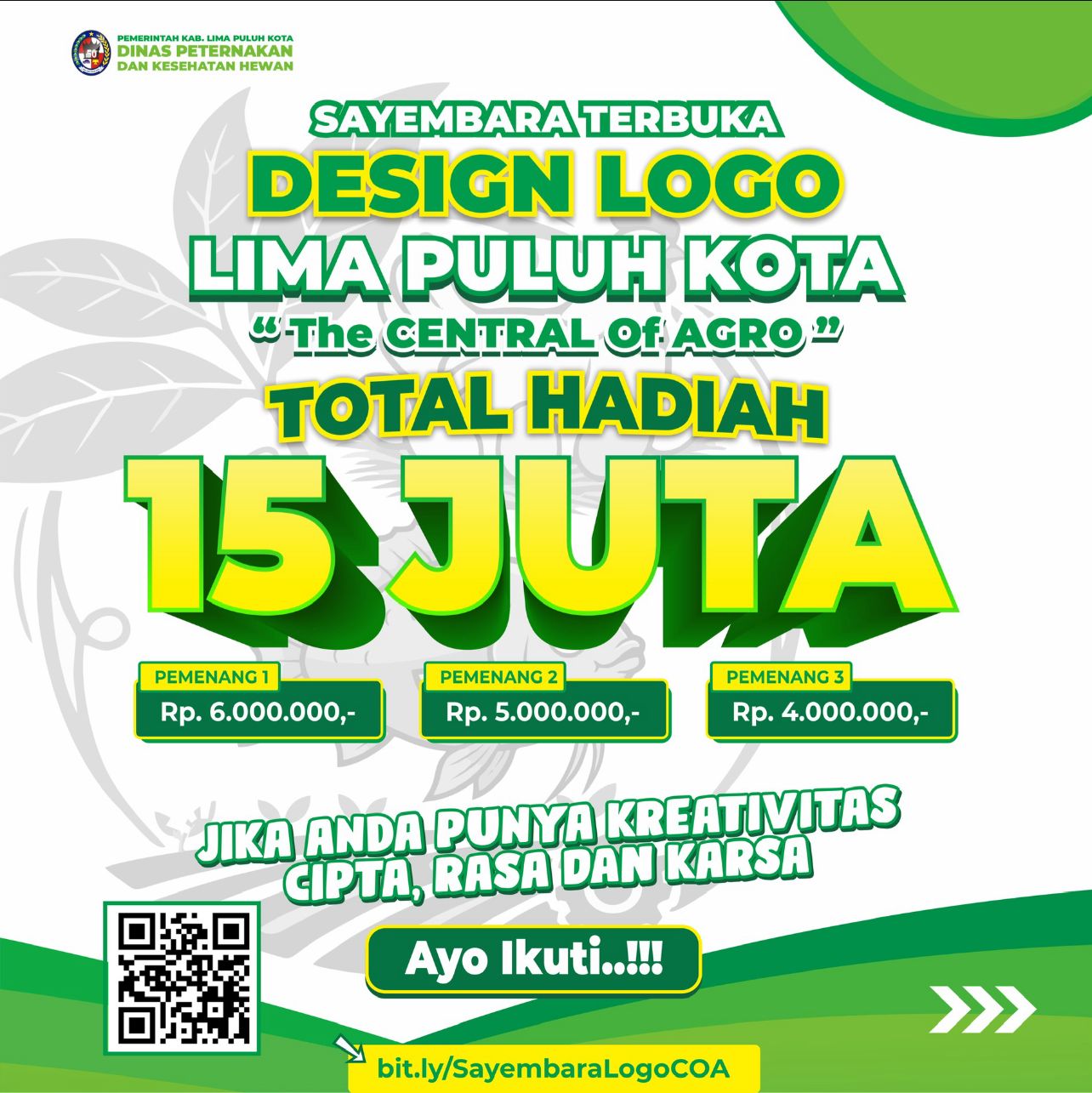 SAYEMBARA TERBUKA LOGO LIMAPULUH KOTA the CENTRAL of AGRO